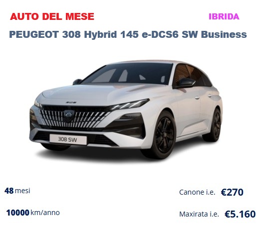 PEUGEOT208 DEL MESE